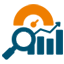 Strong market performance growth icon